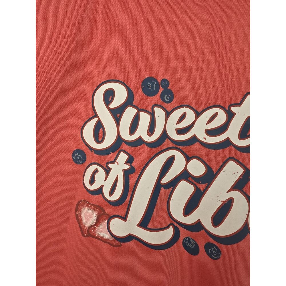 Living Fully Co. by Mallory Ervin Patriotic Flag Sweatshirt Size Medium - Picture 8 of 14